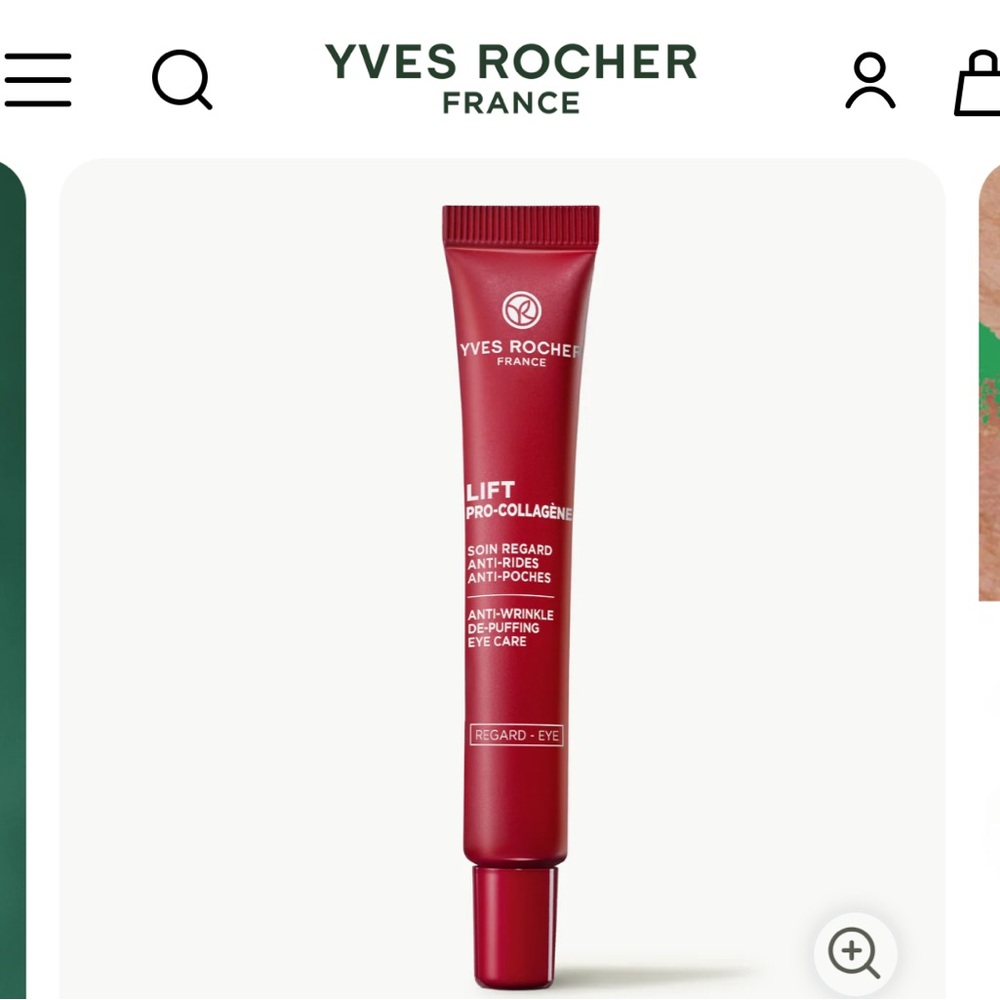 Yves Rocher Lift Pro-Collagen Anti-Wrinkle De-puffing Eye Care, anti-aging cream